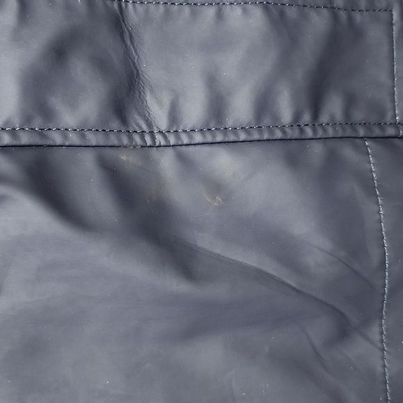 Levi’s Navy Water Repellent Hooded Zip Up Raincoat Jacket w/ Patch Pockets Large - Picture 12 of 12